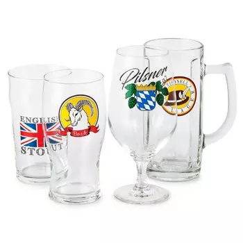 набор стаканов LUMINARC Время Дегустаций Крафт Бир 4шт. 300мл с декаром стекло