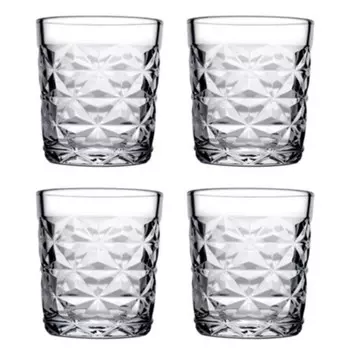 набор стаканов PASABAHCE Estrella 4шт 305мл низкие стекло