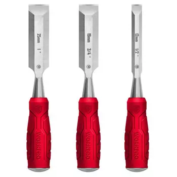 набор стамесок WORKPRO по дереву 3шт