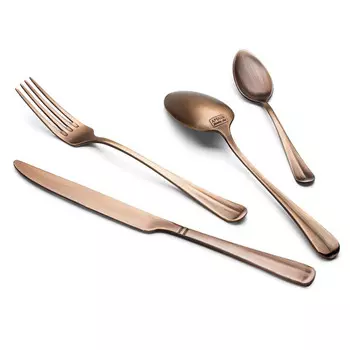 набор столовых приборов APOLLO Genio Baguette Copper 24шт. нерж.сталь