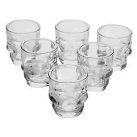 набор стопок BRIVERRE Череп 6шт 50мл стекло