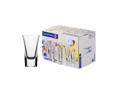 набор стопок LUMINARC Москва 6шт 50мл стекло