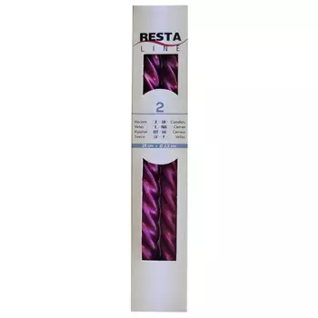 набор свечей RESTA LINE Конические 30х5см 2шт. брусника 8ч/г