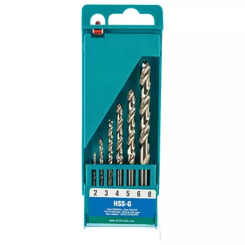 набор сверл по металлу HSS HELLER 2-8мм 6шт