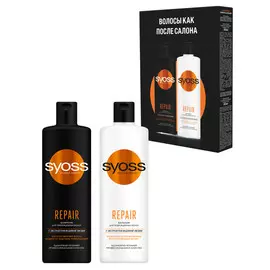 набор SYOSS Repair: шампунь 450мл, бальзам 450мл