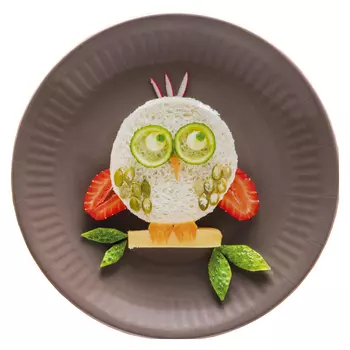 набор тарелок Сова 6шт 23см бумага
