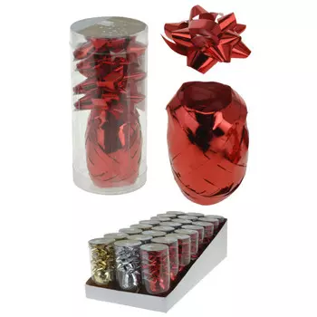 набор украшений Бант и лента 5шт 5ммх10м металлик в асс-те