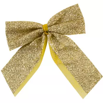 набор украшений Банты 12шт 7х5,5см золото