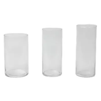 набор ваз TODELIA Эмилия 3шт стекло прозрачный
