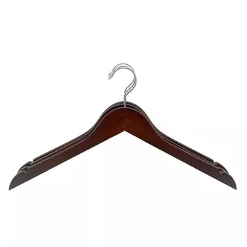 набор вешалок TODELIA 3шт 44,5см универсальные с выемками дерево