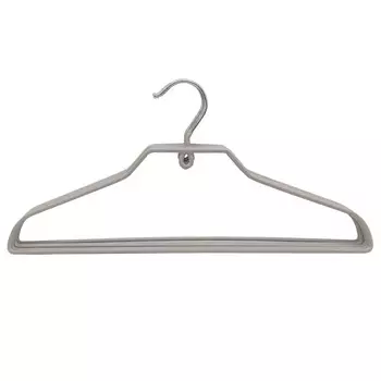 набор вешалок TODELIA 5шт 37см универсальные для легкой одежды металл с ПВХ покрытием серый