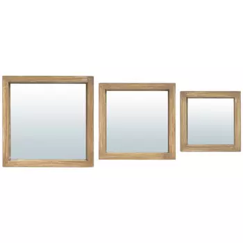 набор зеркал QWERTY Риччоне 300х300мм дерево пластик/стекло