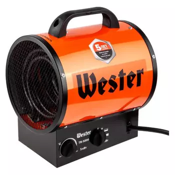 нагреватель воздуха электрический WESTER TB-5000 5000Вт 400куб.м/ч
