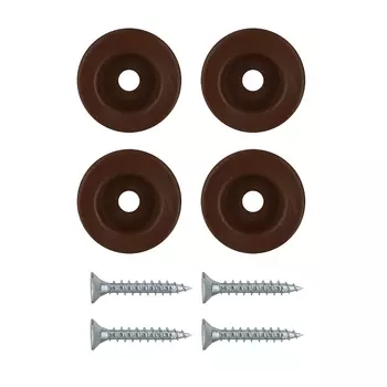 накладка для мебельных ног 25мм коричневая 4шт