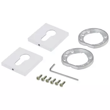 накладка под цилиндр EDSON квадрат белый