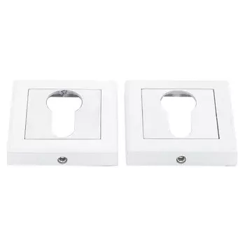 накладка под цилиндр ФЗ Tecnologia квадрат белый