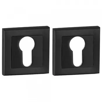 накладка под цилиндр PUNTO квадрат ET QL BL-24 черный