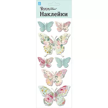 наклейка ROOMDECOR Бабочки декупаж 10х25см, арт.RKA 7603