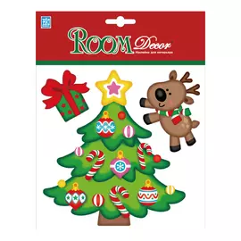 наклейка ROOMDECOR Елка с олененком 18х18см, арт.PLX5504