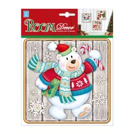 наклейка ROOMDECOR Мишка 18х18см, арт.PLX3203