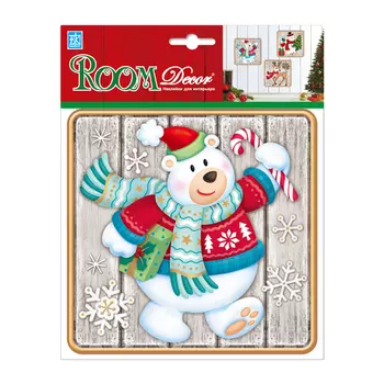 наклейка ROOMDECOR Мишка 18х18см, арт.PLX3203