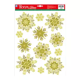 наклейка ROOMDECOR Снежинки 29х41см, арт.WDX1837 C