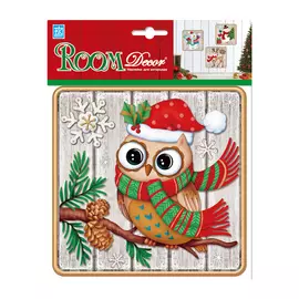 наклейка ROOMDECOR Совушка 18х18см, арт.PLX3205