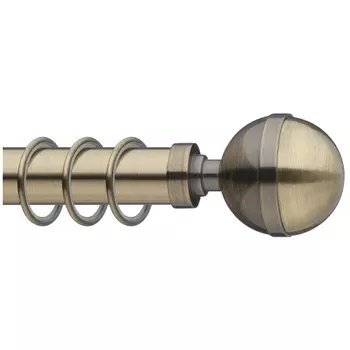 наконечник ARTTEX 28мм шар с ободом золото антик, арт.Н. 28.254.650