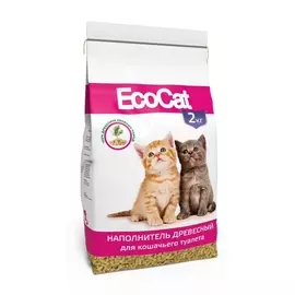 наполнитель EcoCat 2кг древесный