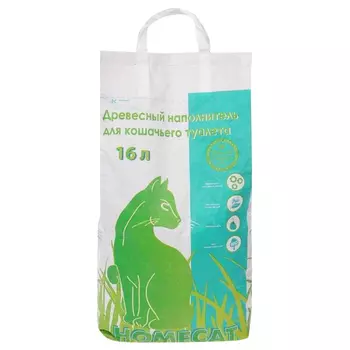 наполнитель HOMECAT 16л древесный