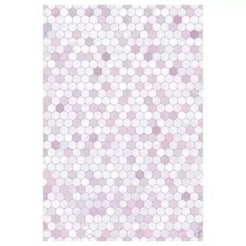 настенная плитка Culto Meison Deco 27х40 см соты розовая