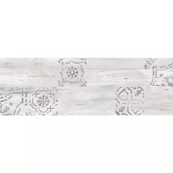 настенная плитка Keramin Рондо орнамент 90х30 см белая