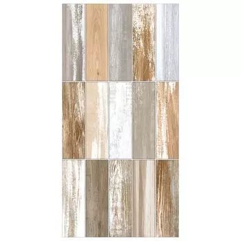 настенная плитка New Trend Congo Brick 30х60 см бело-серая