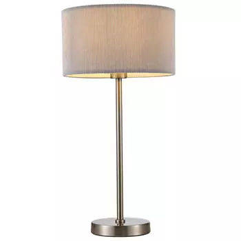 настольная лампа ARTE LAMP Mallorca 1x40Вт E27 металл серебро