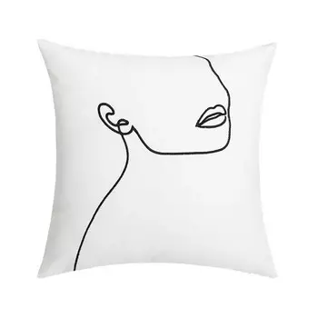 наволочка декоративная TODELIA Абрис 45х45см белая, арт. HPW0069A-A