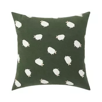 наволочка декоративная TODELIA Овечки-2 45х45см зеленая, арт. HPW0075B-A