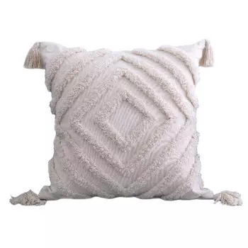 наволочка декоративная TODELIA Ромбик 45х45см бежевая, арт. HPW0110A-A