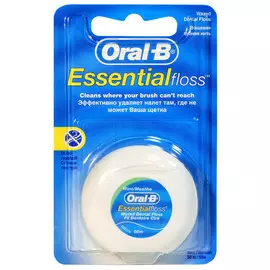 нить зубная ORAL-B Essential вощеная мятная 50м