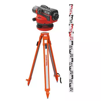 нивелир оптический CONDTROL 24X + рейка CONDTROL TS 3M + штатив CONDTROL GEO S6-2 + поверка