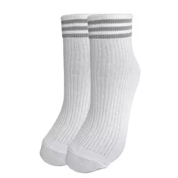 носки CINEMA Цветная резинка средней длины размер 25 женские белый