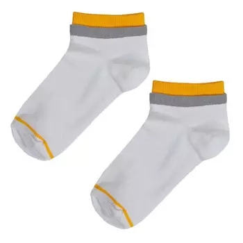 носки CINEMA Полоски-борт размер 25 женские белый, желтый, серый