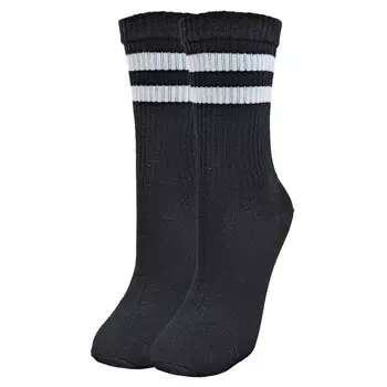 носки CINEMA Спортивные размер 23 выше средней длины женские черный/белый