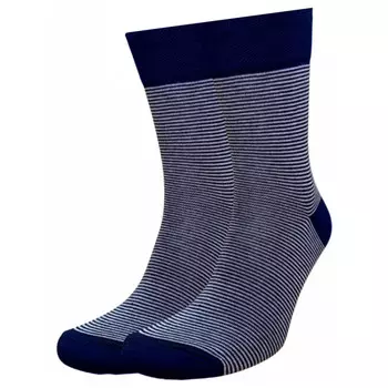 носки COMANDOR Тонкая полоска размер 25 мужские тёмно-синий/серый