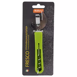 нож для консервов MALLONY Fresco со штопором нерж.сталь, пластик