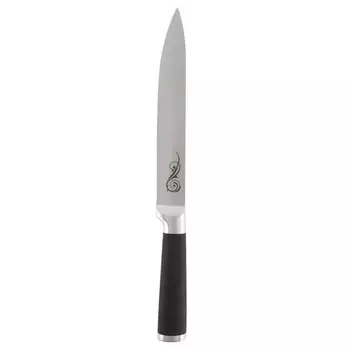 нож MALLONY 20см разделочный нерж.сталь, термопласт. резина