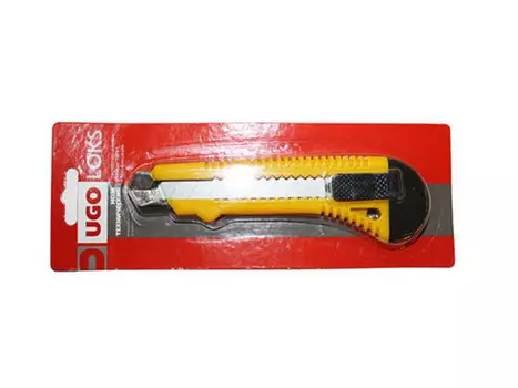 нож сегментный UGO LOKS 18мм металлическая направляющая