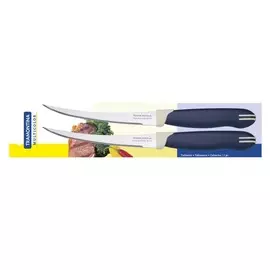 нож TRAMONTINA Multicolor 2шт 12,5см для томатов и цитрусовых нерж.сталь, пластик