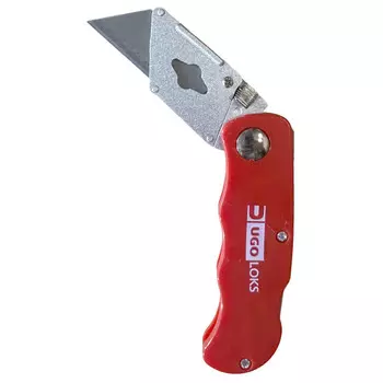 нож трапециевидный UGO LOKS 20мм 5 лезвий