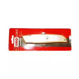 нож трапециевидный UGO LOKS 20мм металлический корпус