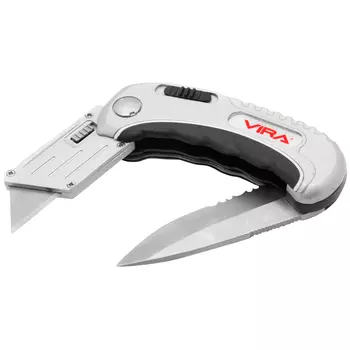 нож VIRA RAGE 2в1 складной универсальный 19мм